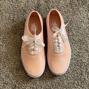 Metallic peach vans